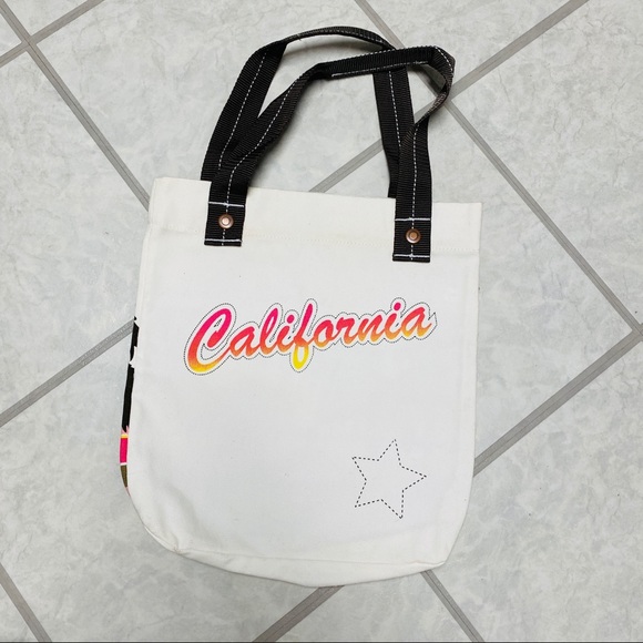 Tilt California palm tree tote shoulder handbag - Picture 2 of 8